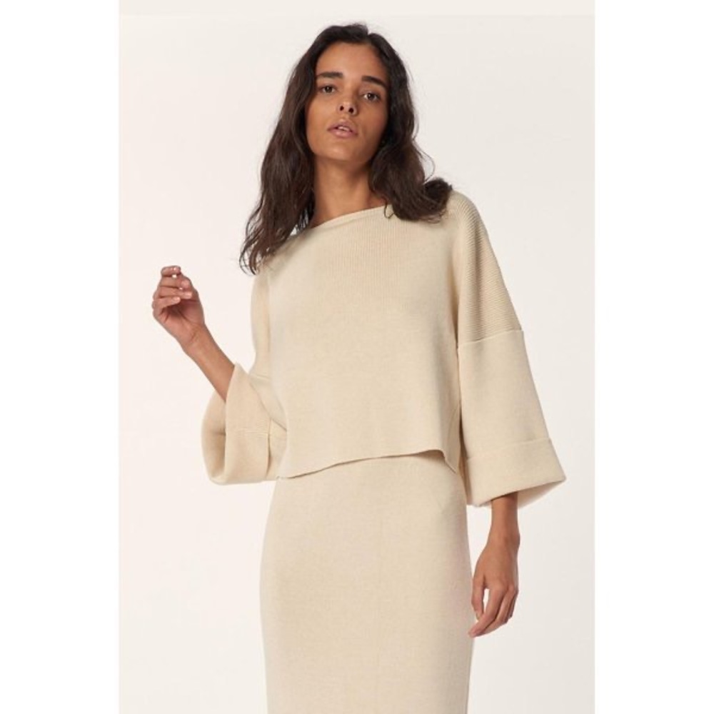 Mara Hoffman Eva Sweater in cream